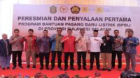 Pj. Bupati Takalar Hadiri Peresmian Program Bantuan Pasang Baru Listrik