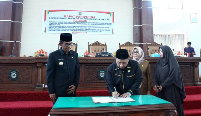 Pj Bupati-DPRD Takalar Setujui Ranperda Tata Ruang Wilayah