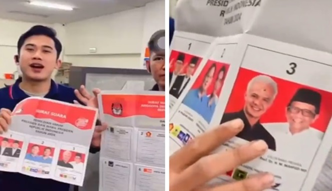 Geger, Video Surat Suara Pemilu 2024 Sudah Tercoblos di Taiwan