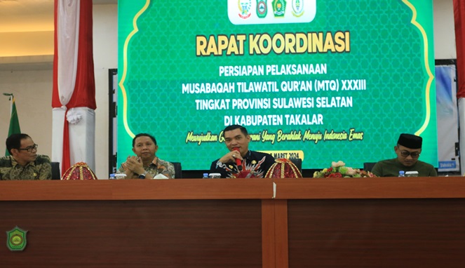 Sekda Takalar Wakili Pj. Bupati Pimpin Rapat Koordinasi MTQ XXXIII Sulsel Sekda Takalar Wakili Pj. Bupati Pimpin Rapat Koordinasi MTQ XXXIII Sulsel