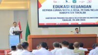 Pemda Takalar Bareng Keuangan OJK Sulselbar Berikan Edukasi Kades dan Nelayan