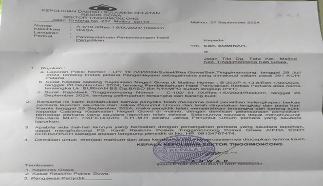 Penganiayaan di Gowa, Istri Korban Harap Hukuman Berat untuk Pelaku