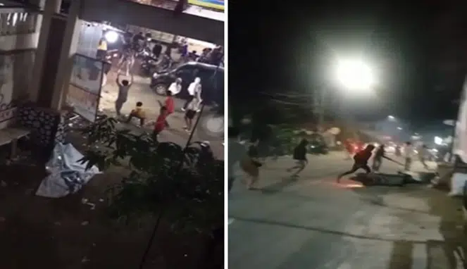 Foto Kolase : Bentrokan Antar Pendukung Cabup dan Cawabup Jeneponto di Allu Bangkala Sarif-Qalby Unggul, Massa Paris-Islam Meradang di Jeneponto