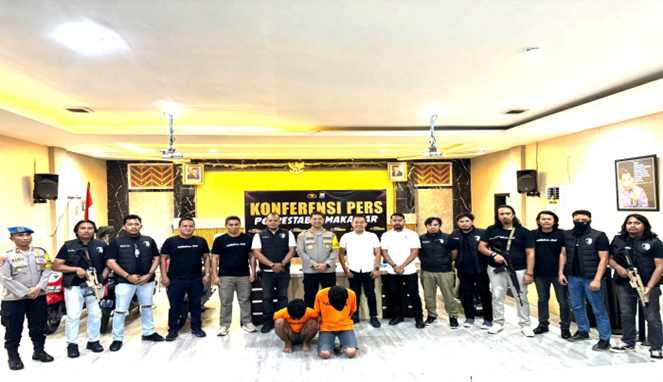 Polrestabes Makassar Habisi Teror Geng Motor, Barang Bukti Mengejutkan!