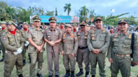 Wabup Takalar Hadiri Apel HUT Satpol PP Sulsel di Wajo