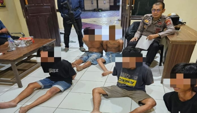 Biadab! Lima Pencuri Gasak Kambing Warga, Ditangkap Saat Masih Bawa Hasil Curian