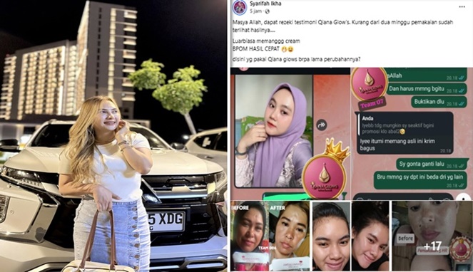 Heboh Skincare Qiana Glow’s, Netizen: Jangan-Jangan Cuma Tempelan BPOM