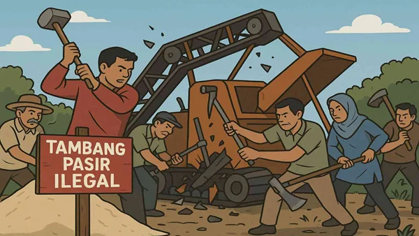 Tambang' Ilegal' di Sawakong Menggila, Warga Tuding Polres Takalar Mandul