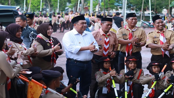 Hadiri Pembukaan Lomba Pramuka, Bupati Takalar Beri Semangat kepada Peserta