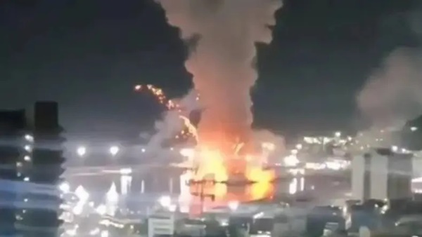 Tangkapan layar video yang beredar di media sosial menunjukkan serangan Amerika Serikat ke Caracas, ibu kota Venezuela. (X/Daily Star) AS Gempur Venezuela, Trump Klaim Nicolas Maduro Ditangkap