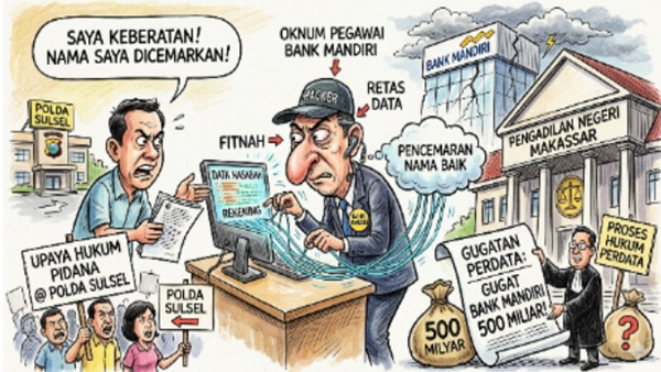 Data Diduga Dimanipulasi, Bank Mandiri Digugat Fantastis di PN Makassar