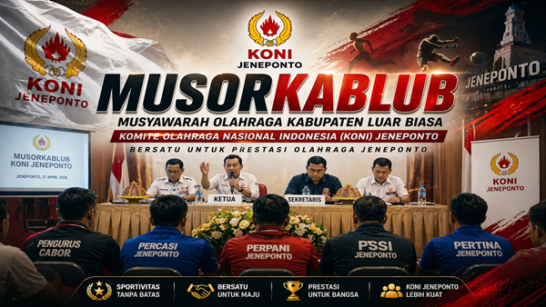 Musorkablub KONI Jeneponto Disorot! Diduga Langgar AD/ART, Agenda Dipaksa Jalan