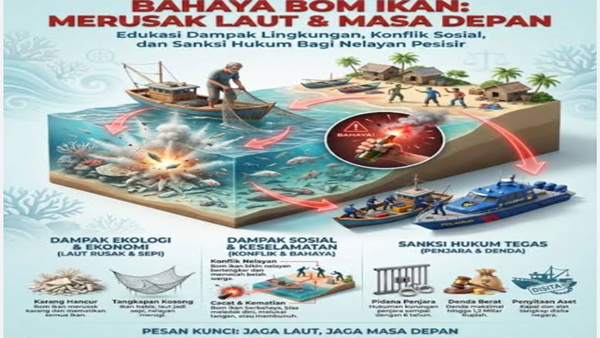 Ilustrasi Ngeri! Bom Ikan Meledak di Rumah Warga Takalar, Perakitnya Tumbang