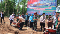 Bupati Takalar Dampingi Pangdam XIV/Hasanuddin Ground Breaking Koperasi Merah Putih di Canrego