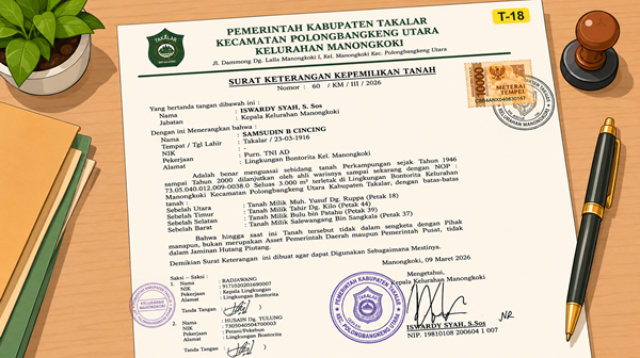 SKKT Dipersoalkan di PN Takalar, Oknum Lurah Manongkoki Diduga Mainkan Sengketa Lahan