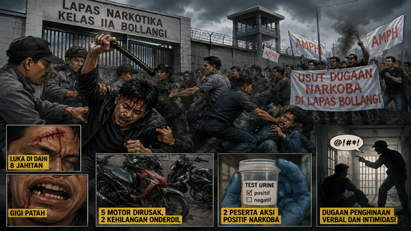Bukan Sekadar Demo! Dugaan Kekerasan Brutal di Lapas Bollangi Kini Dilaporkan ke Polisi