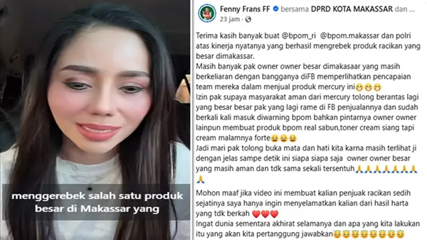 Koar Berantas Kosmetik Merkuri, Fenny Frans Malah "Dirujak" Netizen di Media Sosial