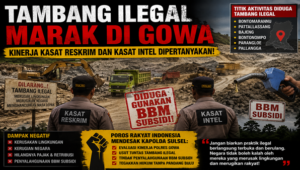 Tambang 'Ilegal' Tak Tersentuh, Publik Pertanyakan Kinerja Kasat Reskrim dan Kasat Intel Polres Gowa