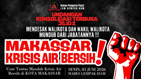 Makassar Dilanda “Kiamat” Air Bersih, Seruan Lengser Menggema ke Balai Kota