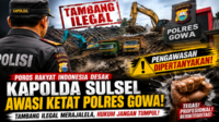Ilustrasi Visual dibuat dengan AI Poros Rakyat Indonesia Desak Kapolda Sulsel Turun Tangan, Tambang Ilegal di Gowa Kian Menggila