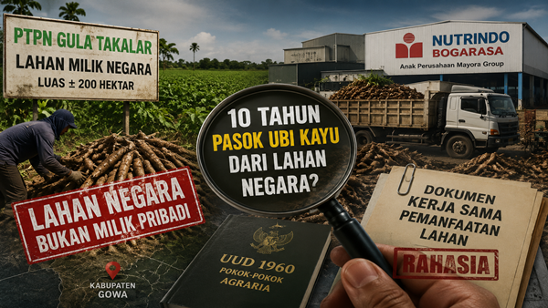 Ilustrasi Visual dibuat dengan AI Bongkar! Lahan Negara 200 Hektare Diduga Jadi Tulang Punggung Pasokan Industri Selama 10 Tahun