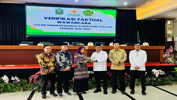Bupati Takalar, H. Mohammad Firdaus Daeng Manye Verifikasi Faktual Calon Pimpinan BAZNAS Takalar Digelar, 11 Peserta Ikut Seleksi
