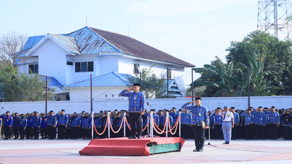 Upacara dipimpin Sekretaris Daerah Kabupaten Takalar, Dr. Muhammad Hasbi Takalar Tancap Gas Wujudkan Kabupaten Ramah Anak, Sekda Serukan Perang Melawan Kekerasan!