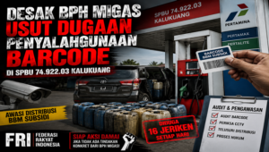 FRI Desak Polres Takalar Bongkar Dugaan Penyalahgunaan Barcode BBM Subsidi di SPBU Kalukuang