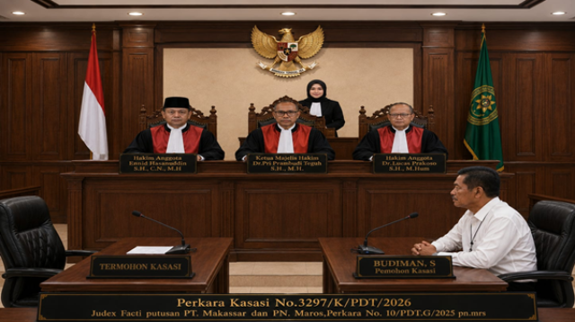 Menunggu Wakil Tuhan Hakim Agung bersidang di MA RI Dalam Perkara No.10/PDT.G/2025 dan Kasasi No.3297/K/PDT/2026
