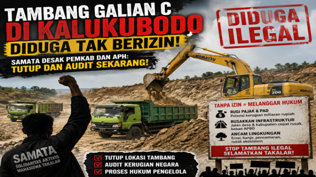 Diduga Tak Berizin, Tambang Galian C di Kalukubodo Disorot, SAMATA: Tutup Sekarang!