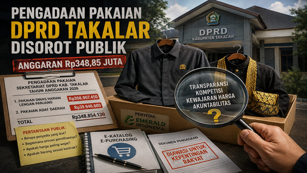 Penyedia “Itu Lagi” dalam Belanja Pakaian DPRD Takalar, Rp348 Juta Jadi Sorotan Tajam