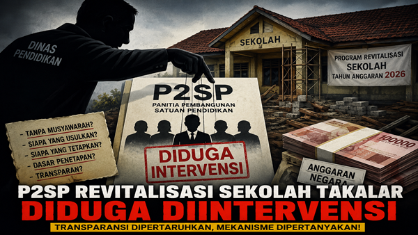 Ilustrasi Visual dibuat dengan AI P2SP Revitalisasi Sekolah Takalar Disorot, Dugaan Intervensi Dinas Pendidikan Mencuat