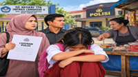 Ilustrasi perundungan terhadap seorang siswi (visual AI) Siswi Kelas V Diduga Dirundung di Lingkungan Sekolah, Orangtua Siap Tempuh Jalur Hukum