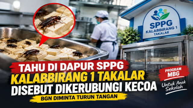 Dugaan Kecoa hingga Showcase Bekas Disorot di SPPG Kalabbirang 1 Takalar