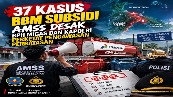 Ilustrasi Visual dibuat dengan AI 37 Kasus BBM Subsidi Diungkap Polda Sulsel, AMSS Desak Pengawasan Perbatasan Diperketat