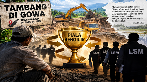 Penambang di Gowa Diduga Jadi Piala Bergilir Oknum LSM